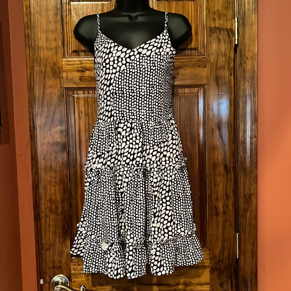 Chocolate & Cream Ruffle Dress